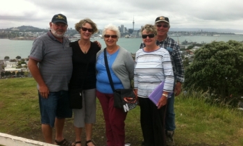 Our Aussie guests at Mt Victoria Our Aussie guests at Mt Victoria